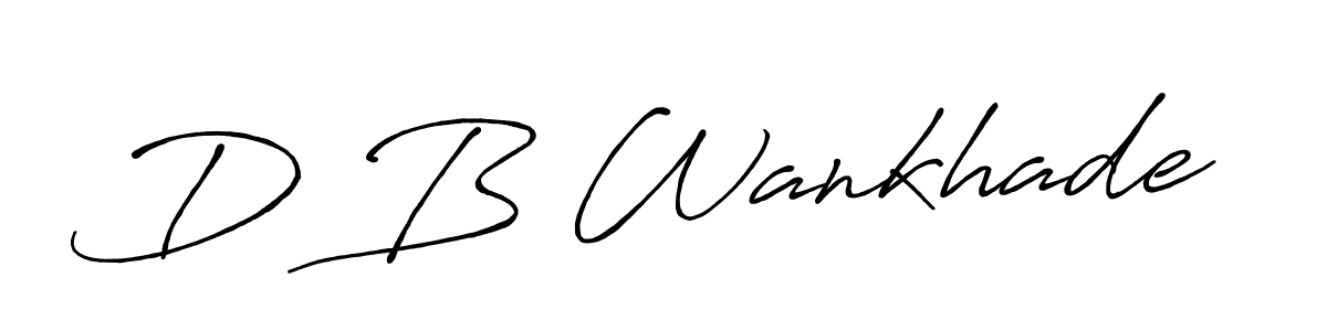 if you are searching for the best signature style for your name D B Wankhade. so please give up your signature search. here we have designed multiple signature styles  using Antro_Vectra_Bolder. D B Wankhade signature style 7 images and pictures png