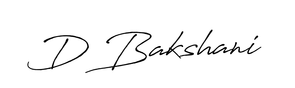 Also we have D Bakshani name is the best signature style. Create professional handwritten signature collection using Antro_Vectra_Bolder autograph style. D Bakshani signature style 7 images and pictures png