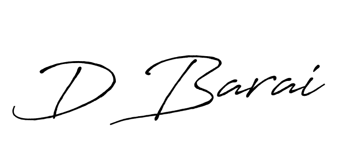 Also we have D Barai name is the best signature style. Create professional handwritten signature collection using Antro_Vectra_Bolder autograph style. D Barai signature style 7 images and pictures png