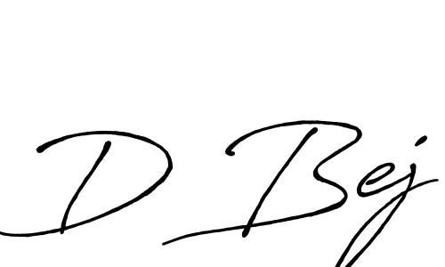 Also we have D Bej name is the best signature style. Create professional handwritten signature collection using Antro_Vectra_Bolder autograph style. D Bej signature style 7 images and pictures png