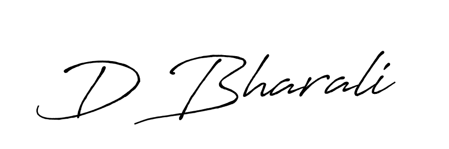 Design your own signature with our free online signature maker. With this signature software, you can create a handwritten (Antro_Vectra_Bolder) signature for name D Bharali. D Bharali signature style 7 images and pictures png