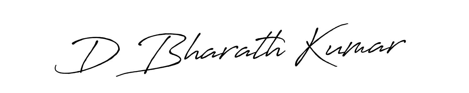 The best way (Antro_Vectra_Bolder) to make a short signature is to pick only two or three words in your name. The name D Bharath Kumar include a total of six letters. For converting this name. D Bharath Kumar signature style 7 images and pictures png