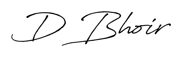 Style your name D Bhoir with confidence using Antro_Vectra_Bolder signature design. Simple, elegant, and ready for immediate document use. D Bhoir signature style 7 images and pictures png