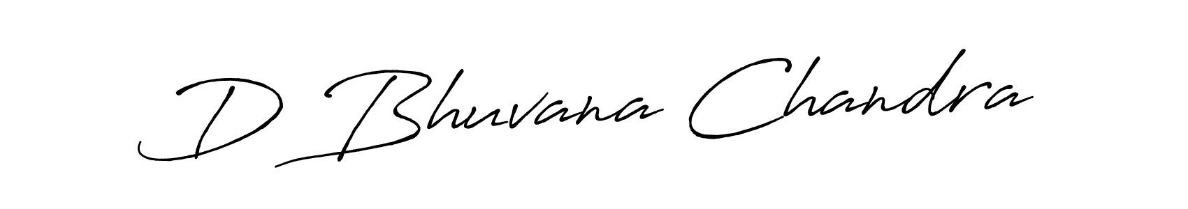 How to make D Bhuvana Chandra signature? Antro_Vectra_Bolder is a professional autograph style. Create handwritten signature for D Bhuvana Chandra name. D Bhuvana Chandra signature style 7 images and pictures png