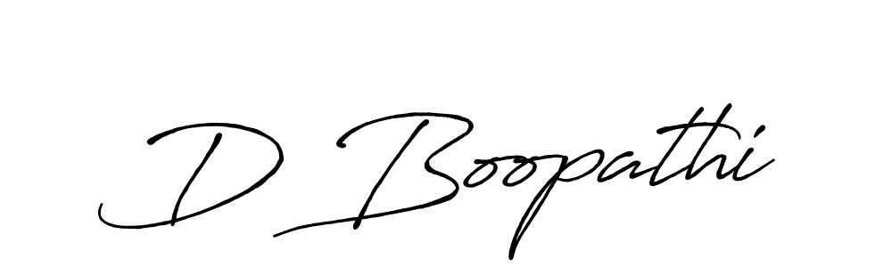 Use a signature maker to create a handwritten signature online. With this signature software, you can design (Antro_Vectra_Bolder) your own signature for name D Boopathi. D Boopathi signature style 7 images and pictures png