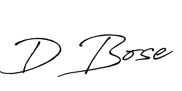 Make a beautiful signature design for name D Bose. With this signature (Antro_Vectra_Bolder) style, you can create a handwritten signature for free. D Bose signature style 7 images and pictures png