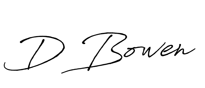 D Bowen stylish signature style. Best Handwritten Sign (Antro_Vectra_Bolder) for my name. Handwritten Signature Collection Ideas for my name D Bowen. D Bowen signature style 7 images and pictures png