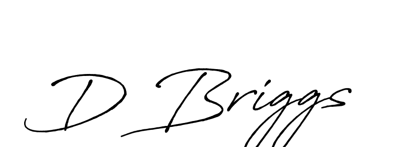 Design your own signature with our free online signature maker. With this signature software, you can create a handwritten (Antro_Vectra_Bolder) signature for name D Briggs. D Briggs signature style 7 images and pictures png