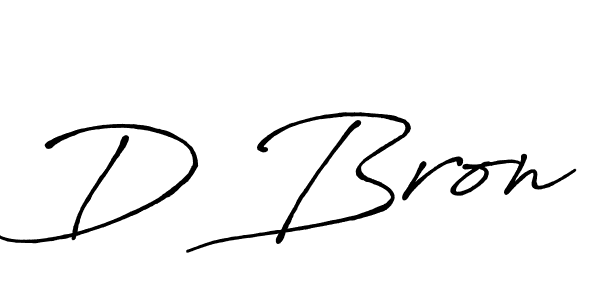 Also we have D Bron name is the best signature style. Create professional handwritten signature collection using Antro_Vectra_Bolder autograph style. D Bron signature style 7 images and pictures png