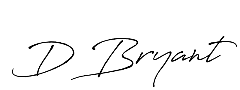 How to make D Bryant name signature. Use Antro_Vectra_Bolder style for creating short signs online. This is the latest handwritten sign. D Bryant signature style 7 images and pictures png