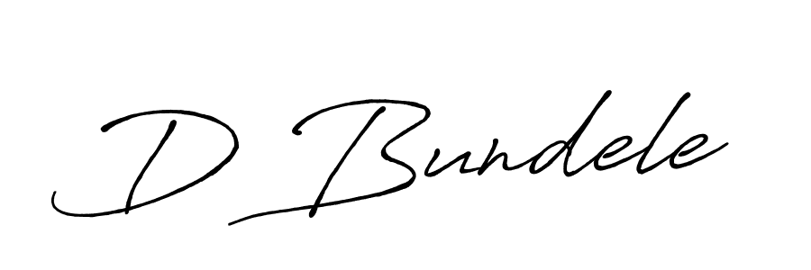 Make a beautiful signature design for name D Bundele. With this signature (Antro_Vectra_Bolder) style, you can create a handwritten signature for free. D Bundele signature style 7 images and pictures png