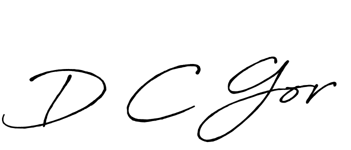 How to make D C Gor name signature. Use Antro_Vectra_Bolder style for creating short signs online. This is the latest handwritten sign. D C Gor signature style 7 images and pictures png