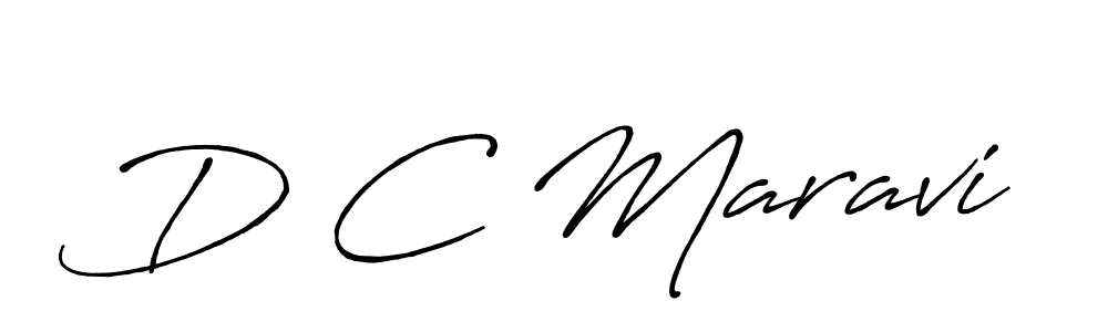 Make a beautiful signature design for name D C Maravi. With this signature (Antro_Vectra_Bolder) style, you can create a handwritten signature for free. D C Maravi signature style 7 images and pictures png