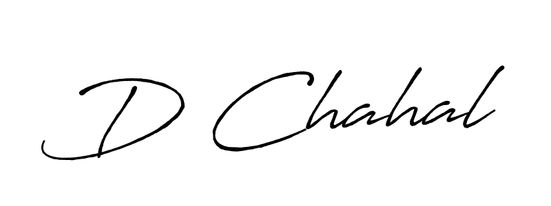 Also You can easily find your signature by using the search form. We will create D Chahal name handwritten signature images for you free of cost using Antro_Vectra_Bolder sign style. D Chahal signature style 7 images and pictures png