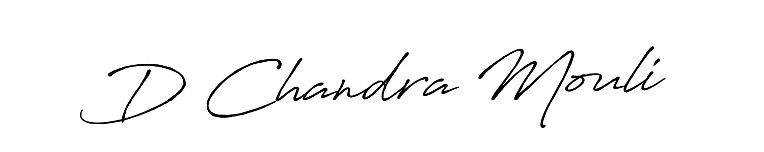 Make a short D Chandra Mouli signature style. Manage your documents anywhere anytime using Antro_Vectra_Bolder. Create and add eSignatures, submit forms, share and send files easily. D Chandra Mouli signature style 7 images and pictures png