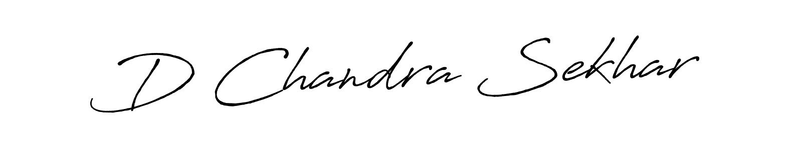 Make a beautiful signature design for name D Chandra Sekhar. With this signature (Antro_Vectra_Bolder) style, you can create a handwritten signature for free. D Chandra Sekhar signature style 7 images and pictures png