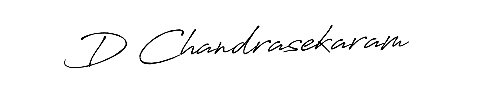 The best way (Antro_Vectra_Bolder) to make a short signature is to pick only two or three words in your name. The name D Chandrasekaram include a total of six letters. For converting this name. D Chandrasekaram signature style 7 images and pictures png