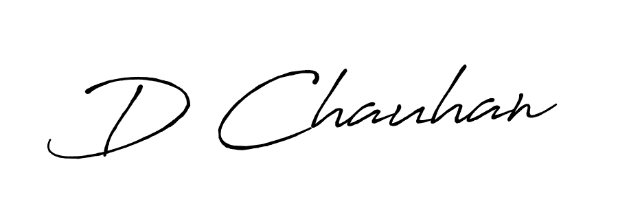 The best way (Antro_Vectra_Bolder) to make a short signature is to pick only two or three words in your name. The name D Chauhan include a total of six letters. For converting this name. D Chauhan signature style 7 images and pictures png