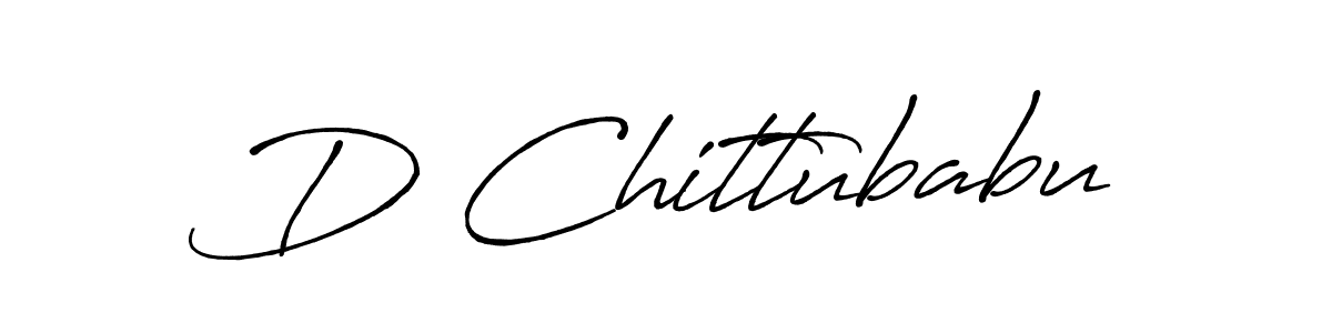 Make a beautiful signature design for name D Chittubabu. With this signature (Antro_Vectra_Bolder) style, you can create a handwritten signature for free. D Chittubabu signature style 7 images and pictures png