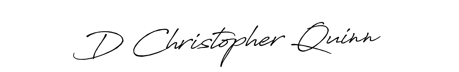 Make a beautiful signature design for name D Christopher Quinn. With this signature (Antro_Vectra_Bolder) style, you can create a handwritten signature for free. D Christopher Quinn signature style 7 images and pictures png
