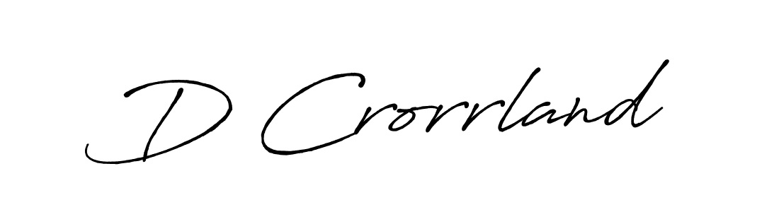 You can use this online signature creator to create a handwritten signature for the name D Crorrland. This is the best online autograph maker. D Crorrland signature style 7 images and pictures png