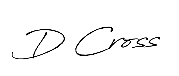 Design your own signature with our free online signature maker. With this signature software, you can create a handwritten (Antro_Vectra_Bolder) signature for name D Cross. D Cross signature style 7 images and pictures png