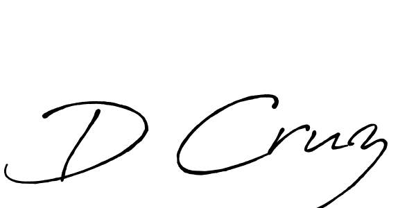 Best and Professional Signature Style for D Cruz. Antro_Vectra_Bolder Best Signature Style Collection. D Cruz signature style 7 images and pictures png