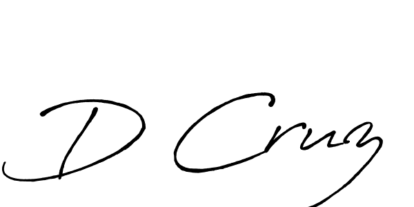 You should practise on your own different ways (Antro_Vectra_Bolder) to write your name (D Cruz) in signature. don't let someone else do it for you. D Cruz signature style 7 images and pictures png