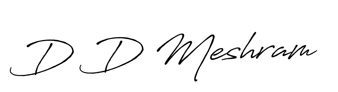 How to make D D Meshram signature? Antro_Vectra_Bolder is a professional autograph style. Create handwritten signature for D D Meshram name. D D Meshram signature style 7 images and pictures png