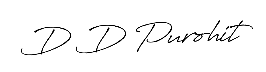 You should practise on your own different ways (Antro_Vectra_Bolder) to write your name (D D Purohit) in signature. don't let someone else do it for you. D D Purohit signature style 7 images and pictures png