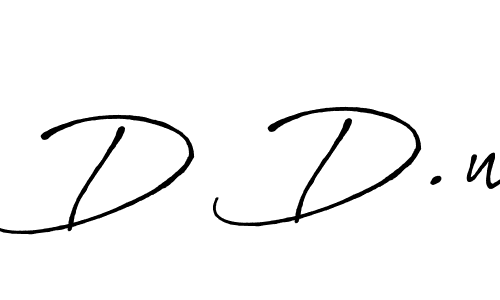 Create a beautiful signature design for name D D.w. With this signature (Antro_Vectra_Bolder) fonts, you can make a handwritten signature for free. D D.w signature style 7 images and pictures png