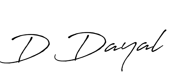 Also we have D Dayal name is the best signature style. Create professional handwritten signature collection using Antro_Vectra_Bolder autograph style. D Dayal signature style 7 images and pictures png
