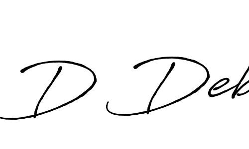 D Deb stylish signature style. Best Handwritten Sign (Antro_Vectra_Bolder) for my name. Handwritten Signature Collection Ideas for my name D Deb. D Deb signature style 7 images and pictures png