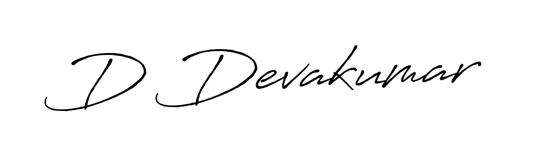 D Devakumar stylish signature style. Best Handwritten Sign (Antro_Vectra_Bolder) for my name. Handwritten Signature Collection Ideas for my name D Devakumar. D Devakumar signature style 7 images and pictures png