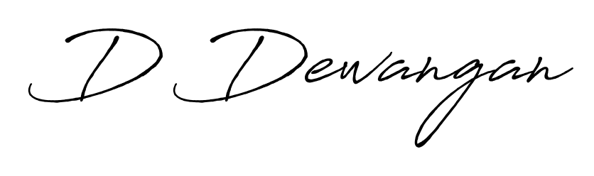 Practice writing D Dewangan with the flow of Antro_Vectra_Bolder lettering. A fantastic source of inspiration for developing your personal signature style. D Dewangan signature style 7 images and pictures png