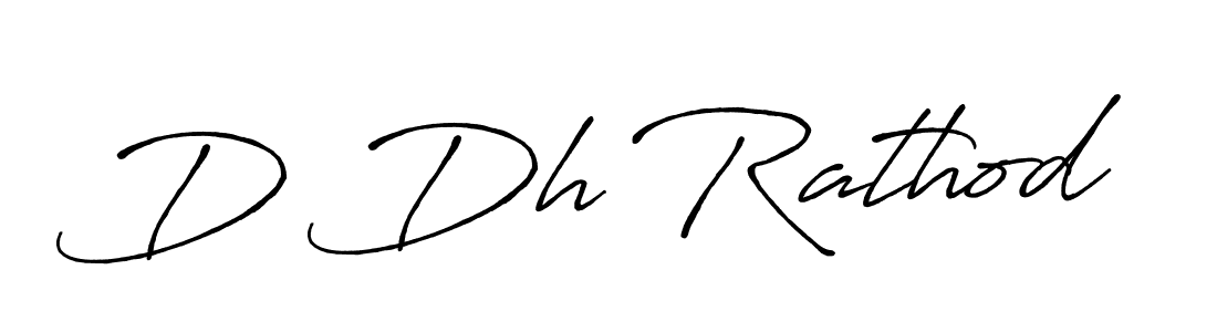 Create a beautiful signature design for name D Dh Rathod. With this signature (Antro_Vectra_Bolder) fonts, you can make a handwritten signature for free. D Dh Rathod signature style 7 images and pictures png