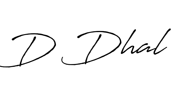 D Dhal stylish signature style. Best Handwritten Sign (Antro_Vectra_Bolder) for my name. Handwritten Signature Collection Ideas for my name D Dhal. D Dhal signature style 7 images and pictures png