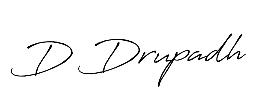 Also we have D Drupadh name is the best signature style. Create professional handwritten signature collection using Antro_Vectra_Bolder autograph style. D Drupadh signature style 7 images and pictures png