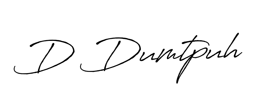 Make a beautiful signature design for name D Dumtpuh. With this signature (Antro_Vectra_Bolder) style, you can create a handwritten signature for free. D Dumtpuh signature style 7 images and pictures png
