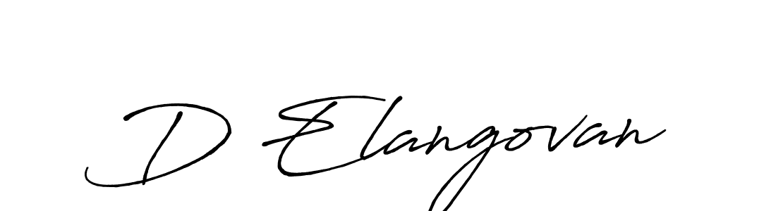 How to make D Elangovan signature? Antro_Vectra_Bolder is a professional autograph style. Create handwritten signature for D Elangovan name. D Elangovan signature style 7 images and pictures png