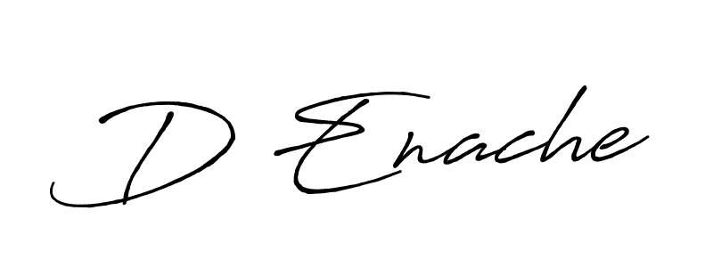 Make a beautiful signature design for name D Enache. Use this online signature maker to create a handwritten signature for free. D Enache signature style 7 images and pictures png