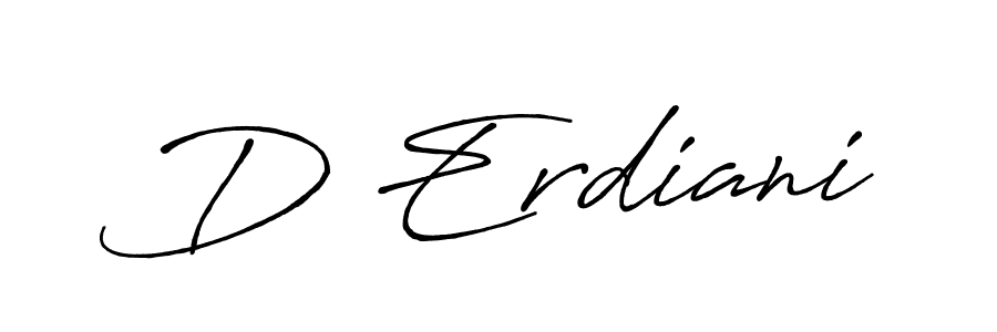You should practise on your own different ways (Antro_Vectra_Bolder) to write your name (D Erdiani) in signature. don't let someone else do it for you. D Erdiani signature style 7 images and pictures png