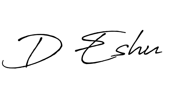 You should practise on your own different ways (Antro_Vectra_Bolder) to write your name (D Eshu) in signature. don't let someone else do it for you. D Eshu signature style 7 images and pictures png