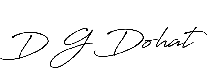 Create a beautiful signature design for name D G Dohat. With this signature (Antro_Vectra_Bolder) fonts, you can make a handwritten signature for free. D G Dohat signature style 7 images and pictures png