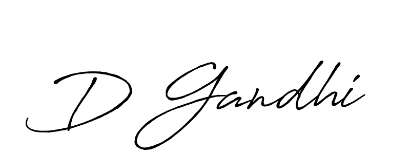 How to make D Gandhi name signature. Use Antro_Vectra_Bolder style for creating short signs online. This is the latest handwritten sign. D Gandhi signature style 7 images and pictures png