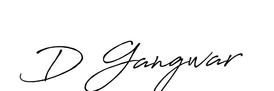 Design your own signature with our free online signature maker. With this signature software, you can create a handwritten (Antro_Vectra_Bolder) signature for name D Gangwar. D Gangwar signature style 7 images and pictures png