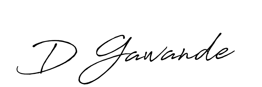 Make a beautiful signature design for name D Gawande. With this signature (Antro_Vectra_Bolder) style, you can create a handwritten signature for free. D Gawande signature style 7 images and pictures png