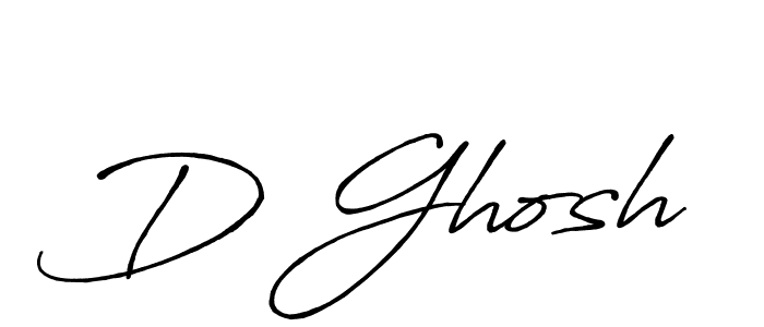 Design your own signature with our free online signature maker. With this signature software, you can create a handwritten (Antro_Vectra_Bolder) signature for name D Ghosh. D Ghosh signature style 7 images and pictures png