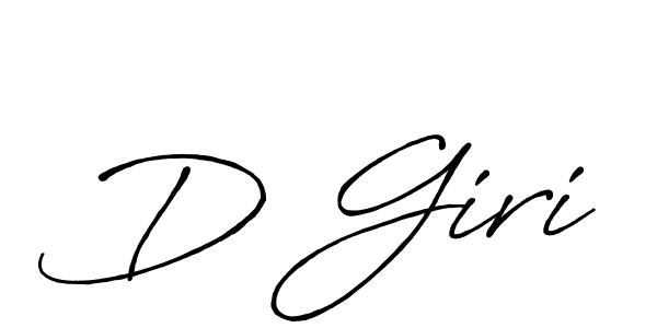 Make a beautiful signature design for name D Giri. With this signature (Antro_Vectra_Bolder) style, you can create a handwritten signature for free. D Giri signature style 7 images and pictures png