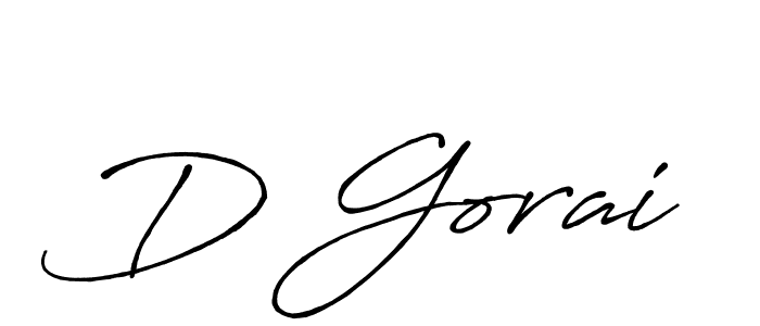 How to make D Gorai signature? Antro_Vectra_Bolder is a professional autograph style. Create handwritten signature for D Gorai name. D Gorai signature style 7 images and pictures png